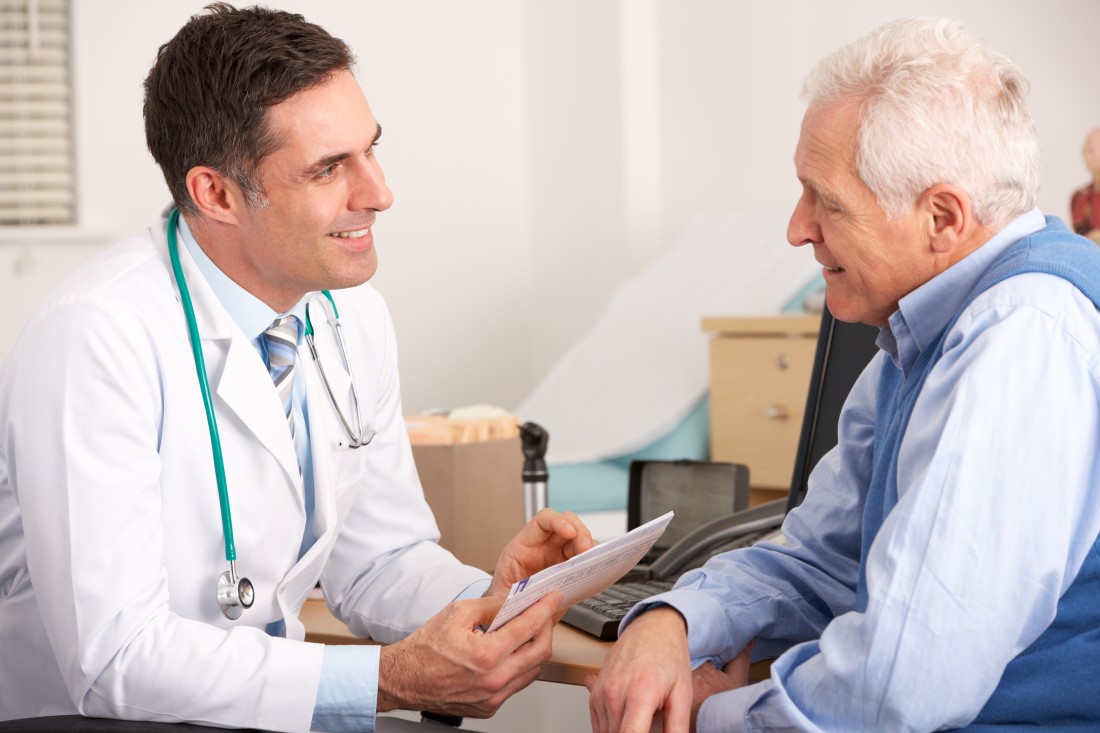 an old man having consulation with the Doctor who is expert in Erectile dysfunction